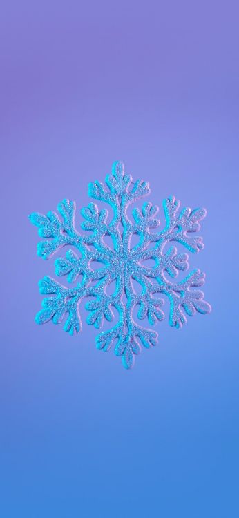 Schneeflocke, Kunst, Symmetrie, Electric Blue, Muster. Wallpaper in 1300x2814 Resolution