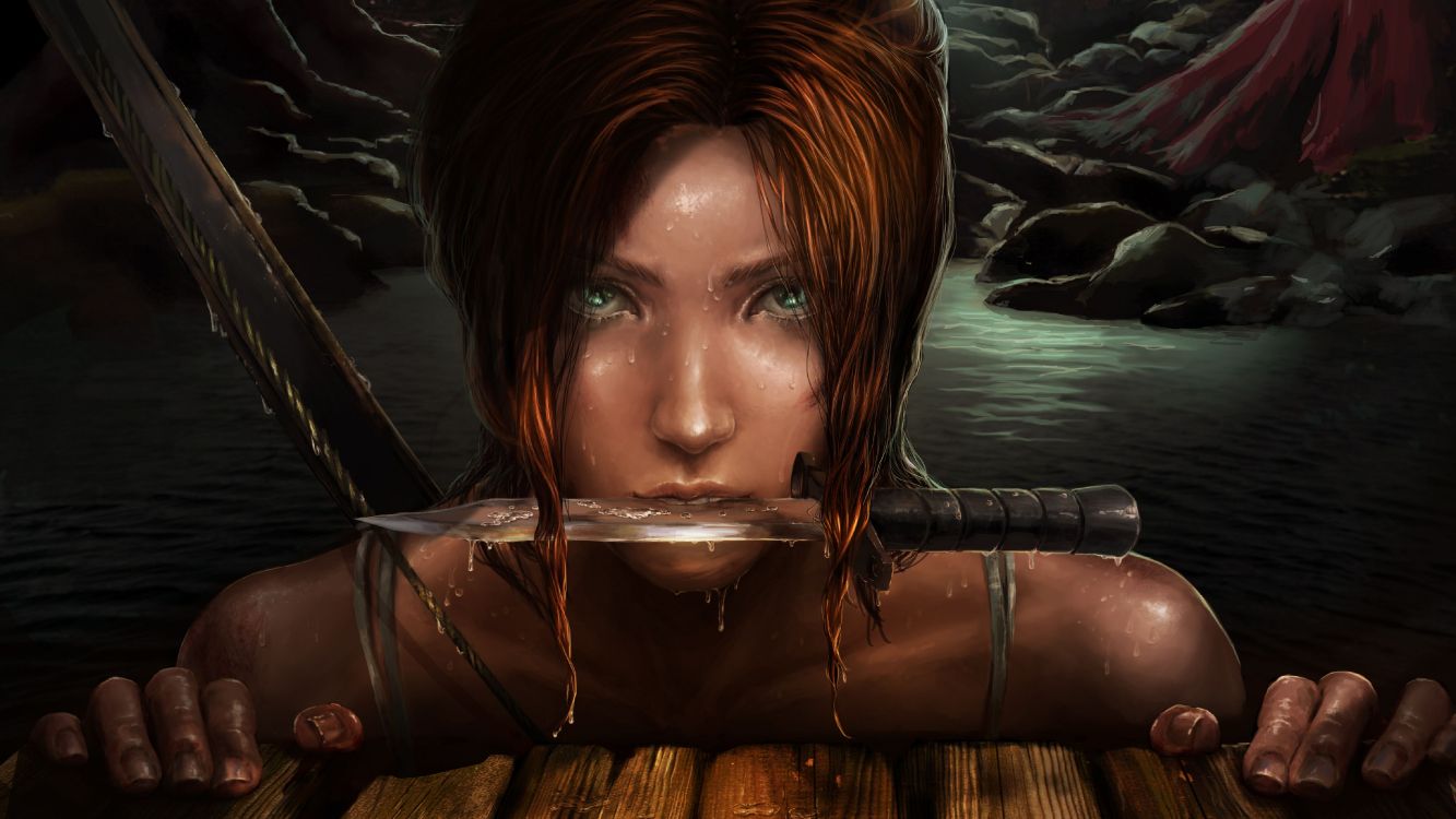 Lara Croft, Tomb Raider, Digital Compositing, Pc-Spiel, Illustration. Wallpaper in 4724x2657 Resolution
