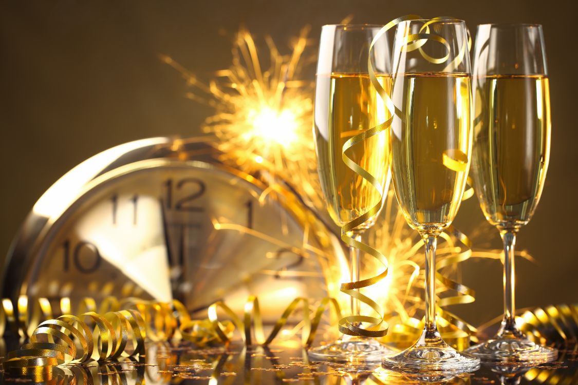 Champaña, Nochevieja, la Víspera de Año Nuevo, el Día de Año Nuevo, Vino. Wallpaper in 5616x3744 Resolution