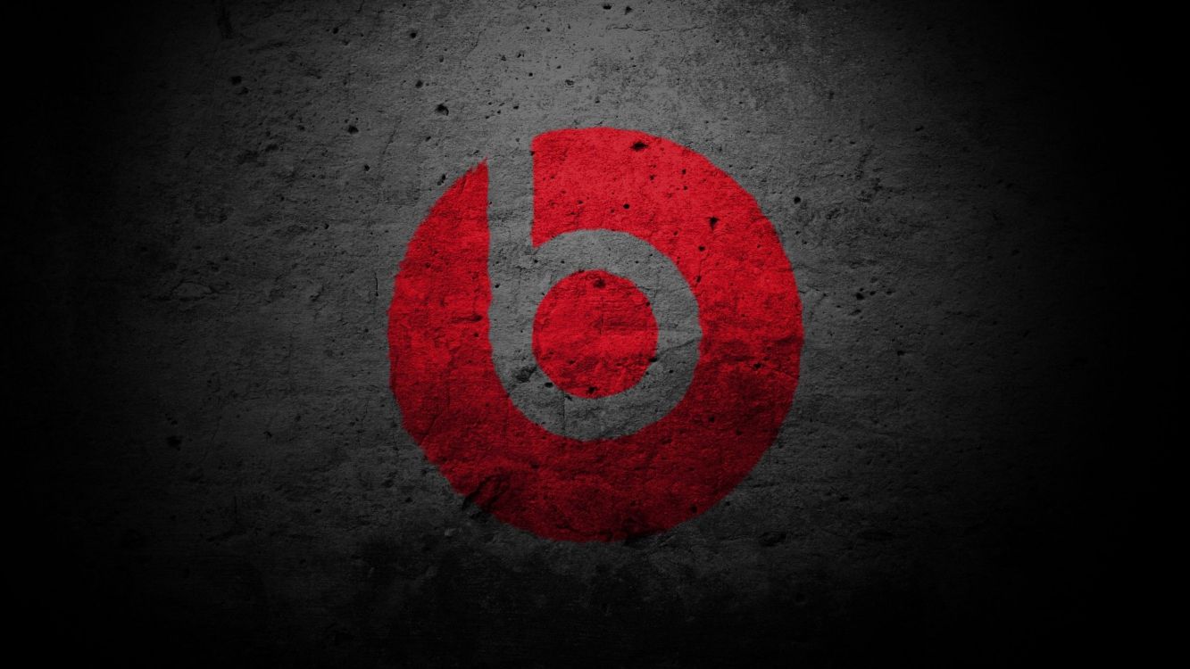 Beats Electronics, Red, Logo, Cercle, Symbole. Wallpaper in 2560x1440 Resolution