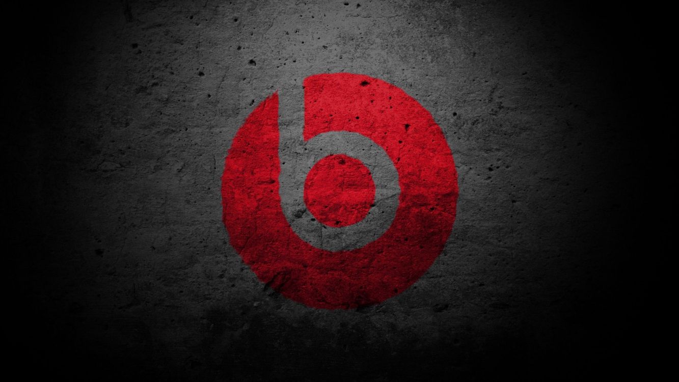 Beats Electronics, Rojo, Logotipo, Circulo, Simbolo. Wallpaper in 2560x1440 Resolution