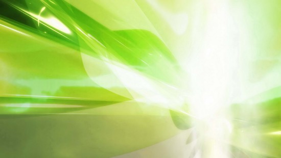 Image green and white abstract painting
