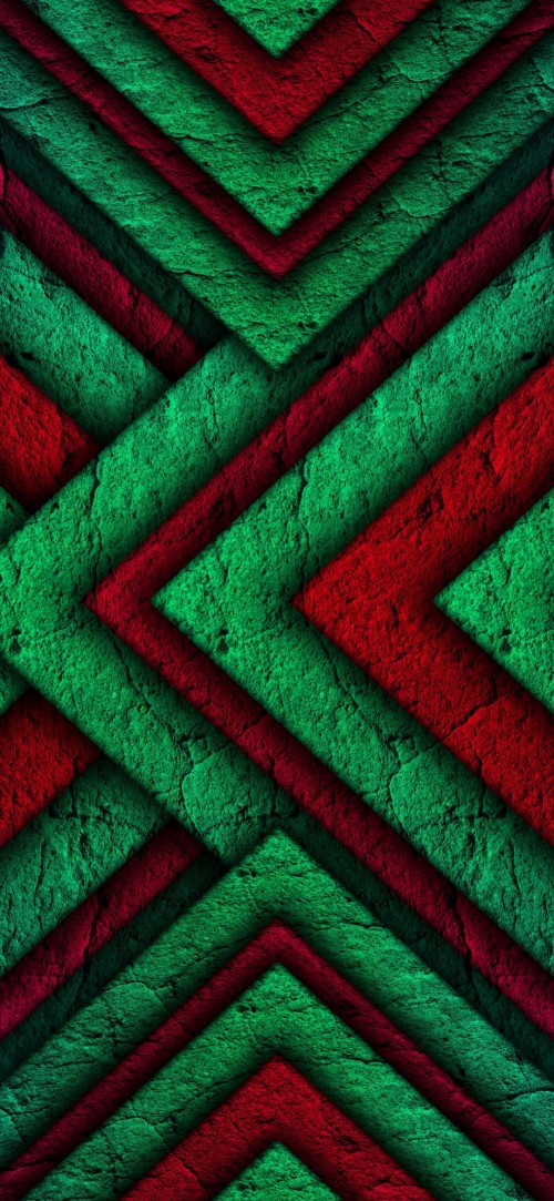 Image grass, colorfulness, green, pattern, red