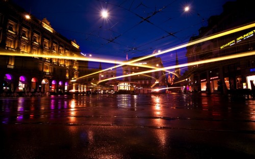 Image cars on road during night time