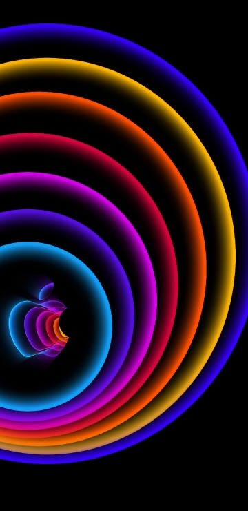 Image spiral, apples, colorfulness, light, purple