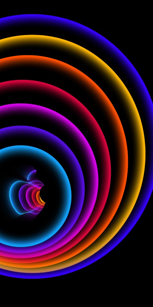 Image spiral, apples, colorfulness, light, purple