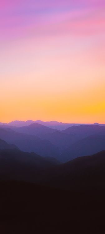 Atmosphäre, Afterglow, Naturlandschaft, Cloud, Sonnenlicht. Wallpaper in 1260x2800 Resolution