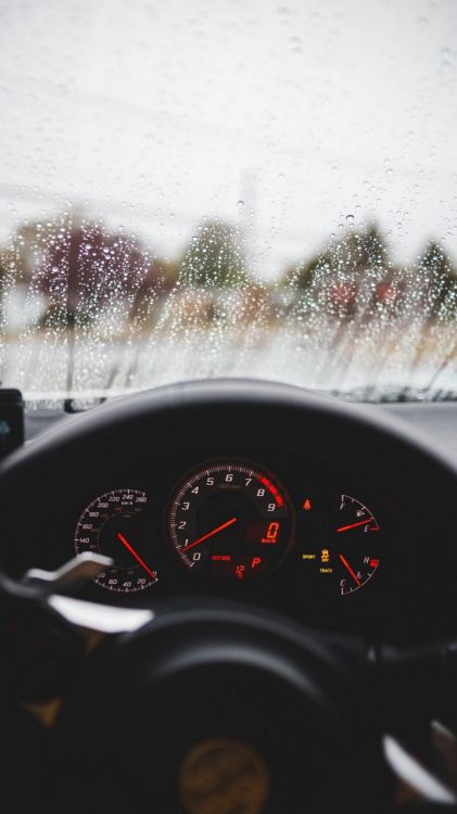 Direction de Voiture Sous la Pluie, Toyota, Volant, Direction, Roue. Wallpaper in 720x1280 Resolution