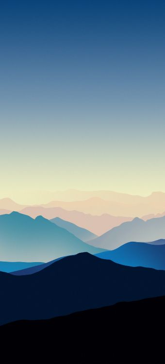 Mount Scenery, Atmosphère, Afterglow, Paysage Naturel, Lever. Wallpaper in 1440x3168 Resolution