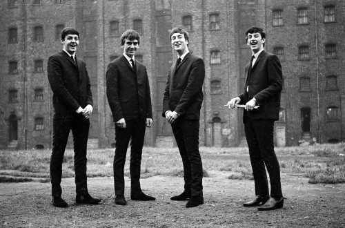 Image The Beatles, standing, suit, film, Man