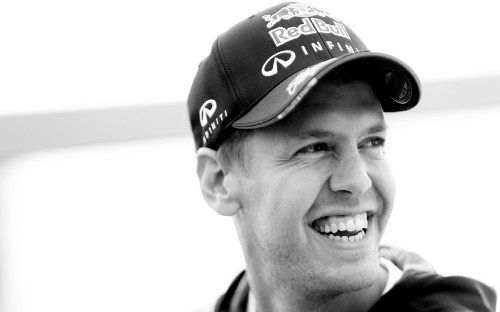 Image cap, Sebastian Vettel, headgear, smile, chin