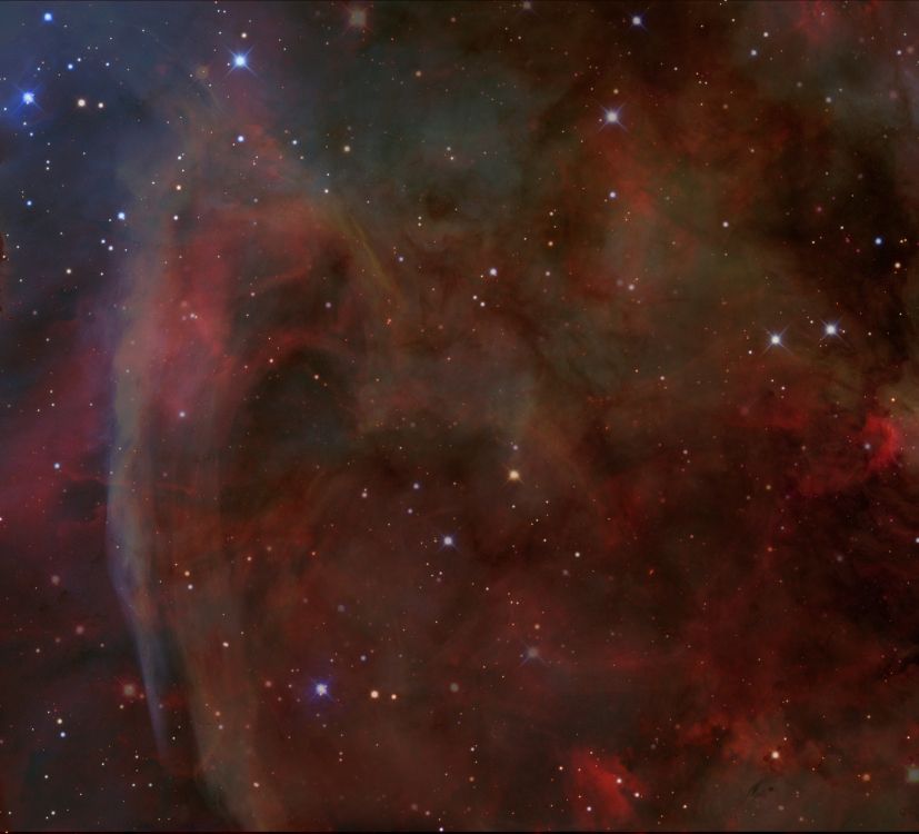 Rote Und Blaue Galaxie Abbildung. Wallpaper in 4015x3637 Resolution