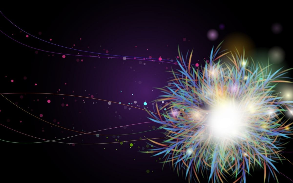 Exhibición de Fuegos Artificiales Azul y Verde. Wallpaper in 1920x1200 Resolution