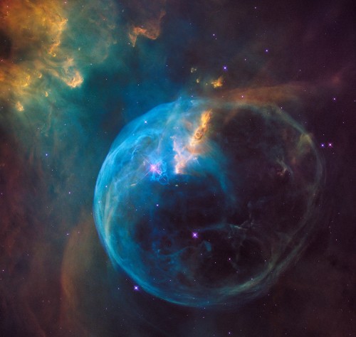 Image nebulosa bubble, nebula, star, bubble nebula, hubble space telescope