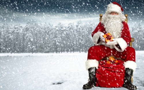 Image Santa Claus, Christmas Day, snow, winter, freezing