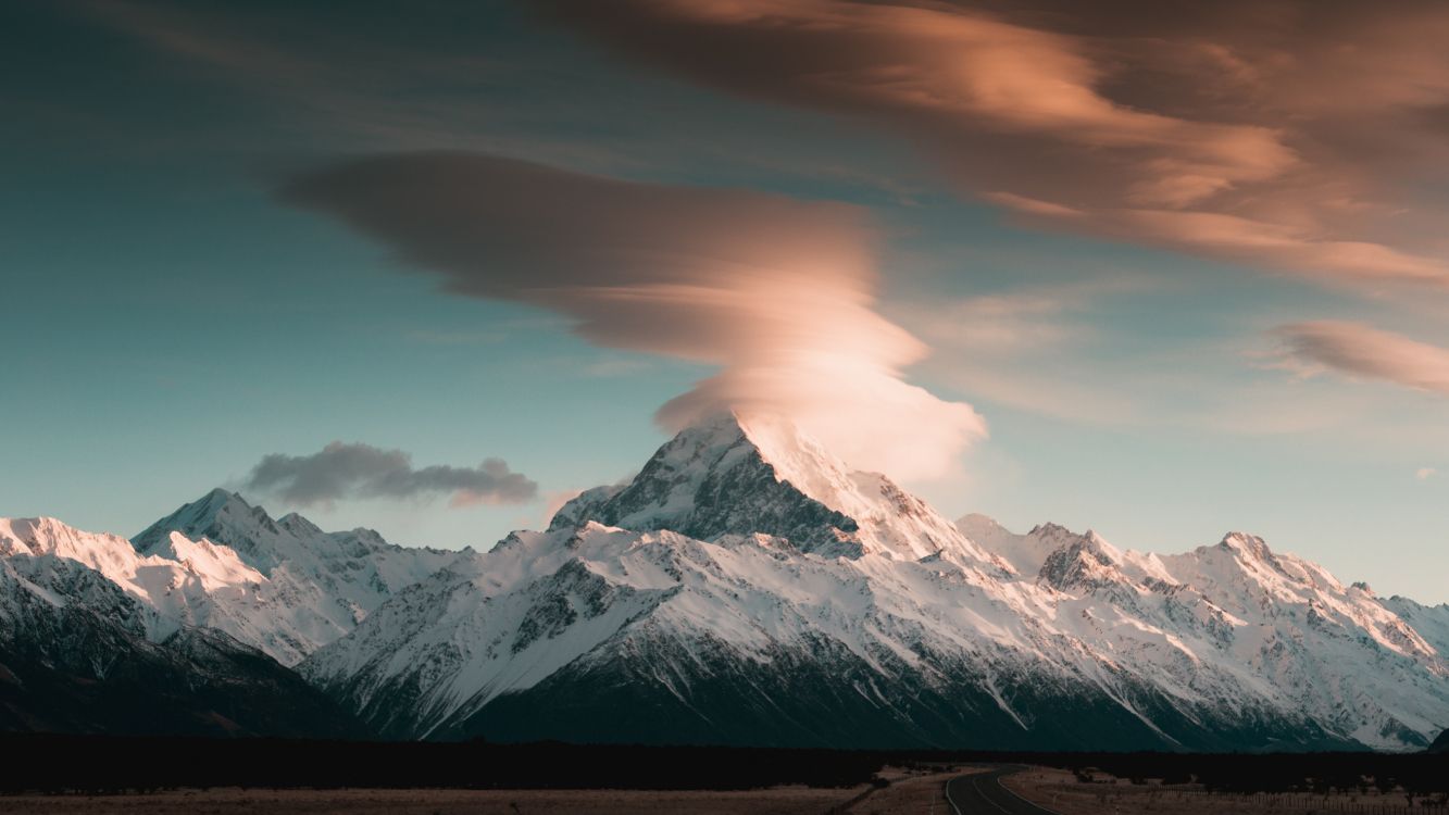 geology, landform, volcano, mountain, cloud