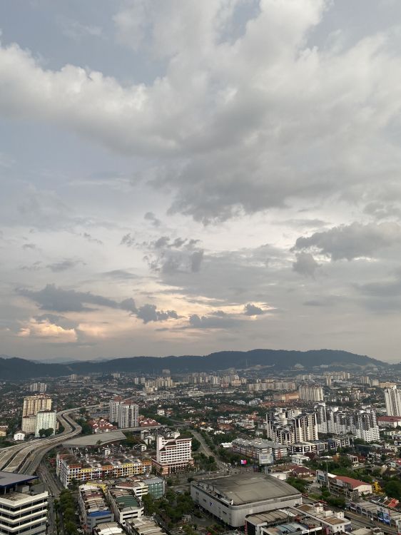 cloud, residential area, urban area, neighbourhood, city