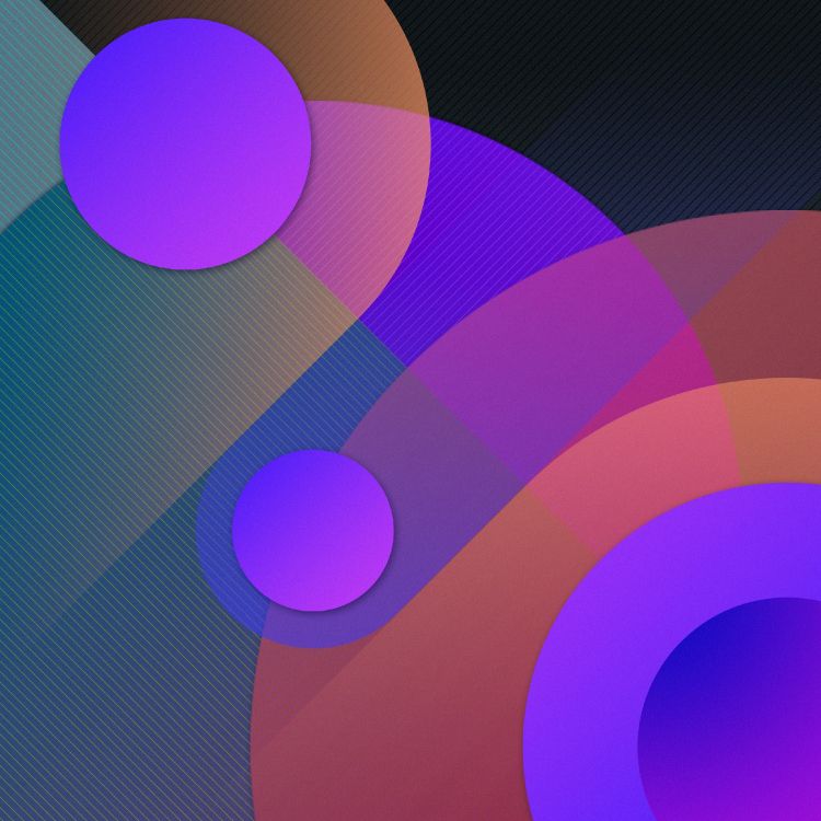 Illustration Ronde Violet et Bleu. Wallpaper in 2662x2662 Resolution