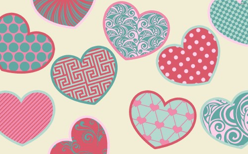 Image heart, pattern, pink, design, valentines day