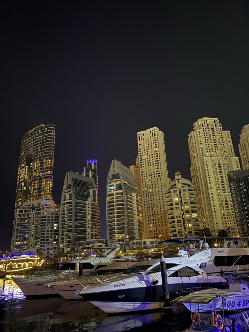 Image dubai, Dubai Marina, body of water, night, winter