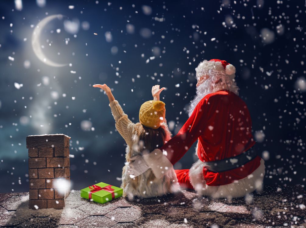 Santa Claus, El Día De Navidad, Ded Moroz, Navidad, Nieve. Wallpaper in 5500x4103 Resolution