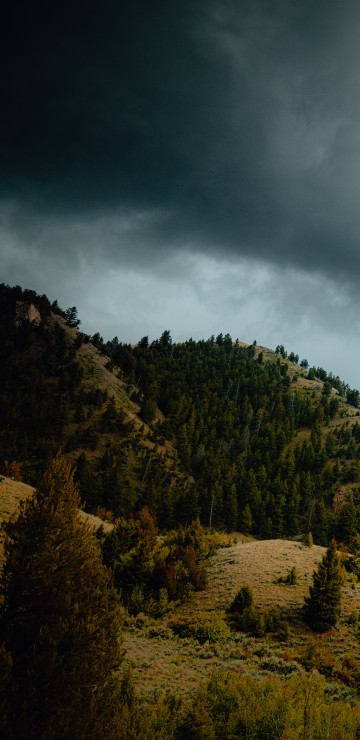 Image mountainous landforms, green, hill, sky, cloud