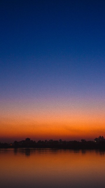 Image sunset, illustration, horizon, nature, reflection