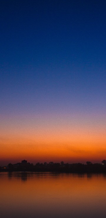 Image sunset, illustration, horizon, nature, reflection