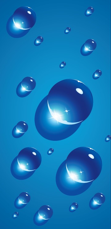 Image Cool blue iPhone wallpaper with water droplets