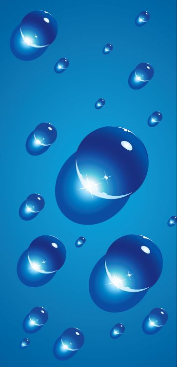 Cool Blue IPhone Wallpaper With Water Droplets. Wallpaper in 2750x5676 Resolution