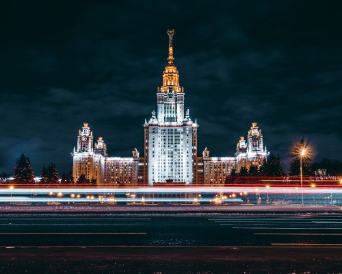 Image time lapse photography of city skyline during night time