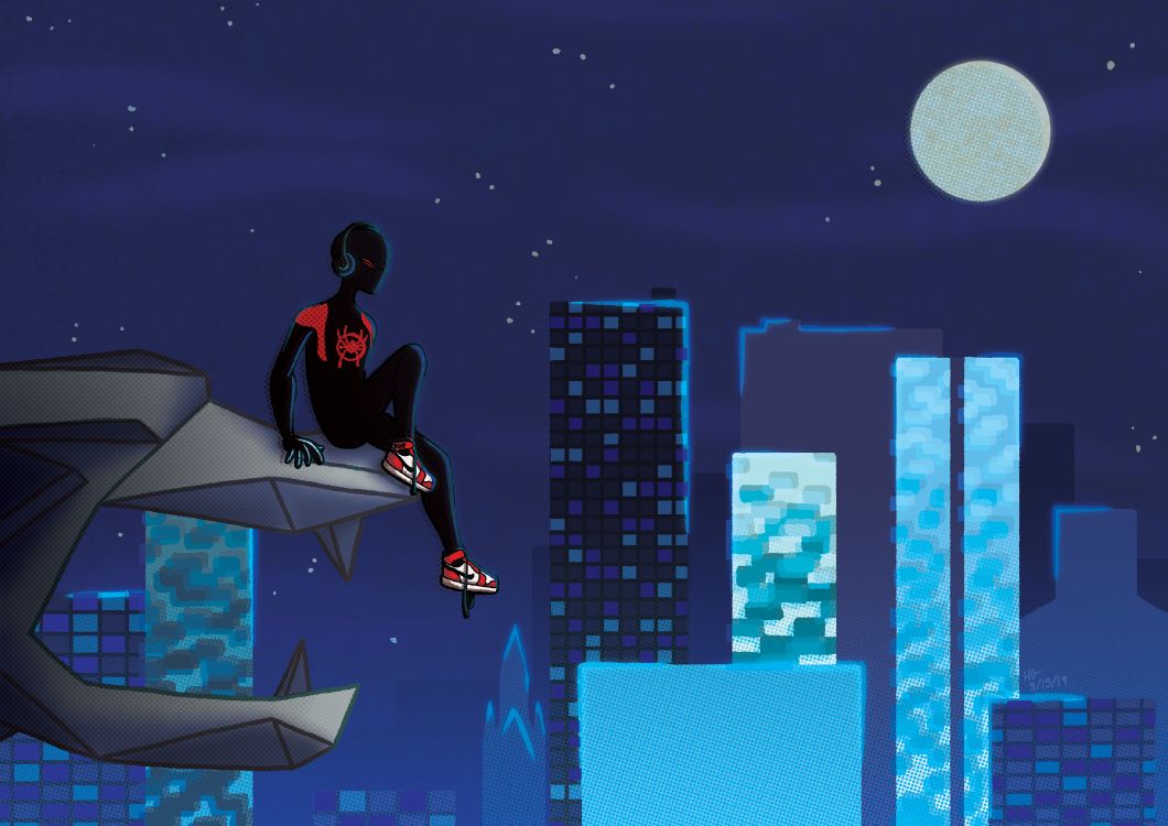 Spider-man, 艺术, 艺术家, 空间, 冒险的游戏 壁纸 3507x2481 允许