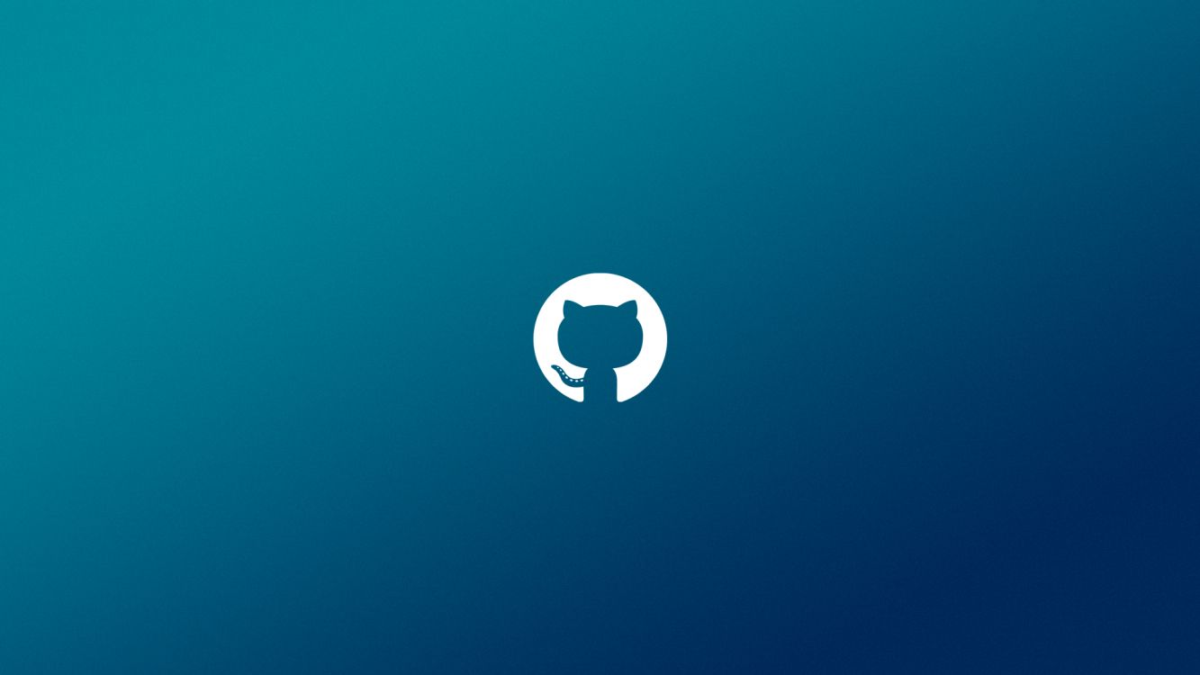 GitHub, Firmenzeichen, Azure, Aqua, Türkis. Wallpaper in 1920x1080 Resolution