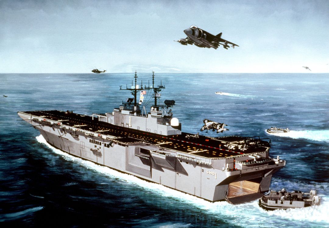 Amphibious Assault Ship, Ship, Aircraft Carrier, Naval Ship, Warship. Wallpaper in 2825x1960 Resolution