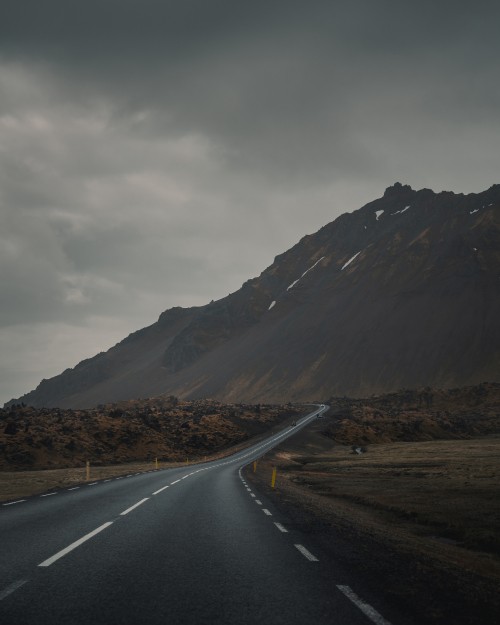 Image cloud, road, highland, mountainous landforms, mountain