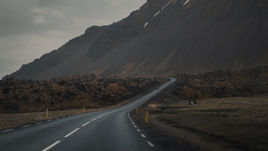 Image cloud, road, highland, mountainous landforms, mountain
