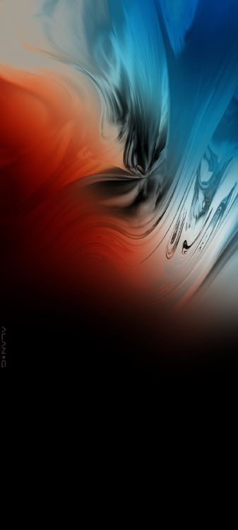 Liquid, Eau, Cil, Plume, Art. Wallpaper in 1080x2400 Resolution