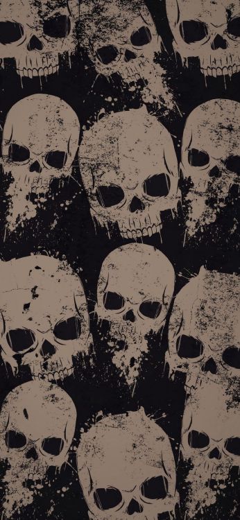 Schädel, Kopf, Wei, Organ, Schwarz. Wallpaper in 1080x2340 Resolution