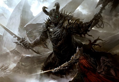 Image guild wars 2 heart of thorns, demon, dragon, mythology, guild wars 2 art