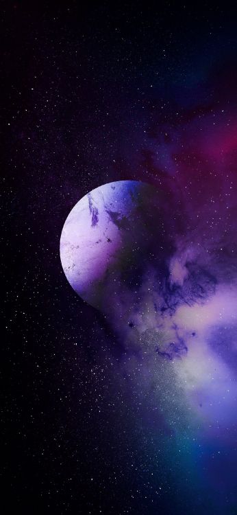 苹果, 气氛, 紫色的, 明星, 紫罗兰色 壁纸 1183x2560 允许