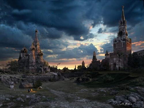 Image gray concrete castle under blue sky during daytime