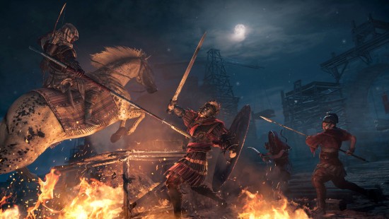 Image assassins creed origins, ubisoft, pc game, games, battle