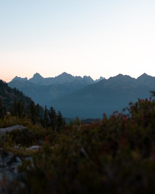 Image mountain range, mountainous landforms, ridge, mount baker, leaf