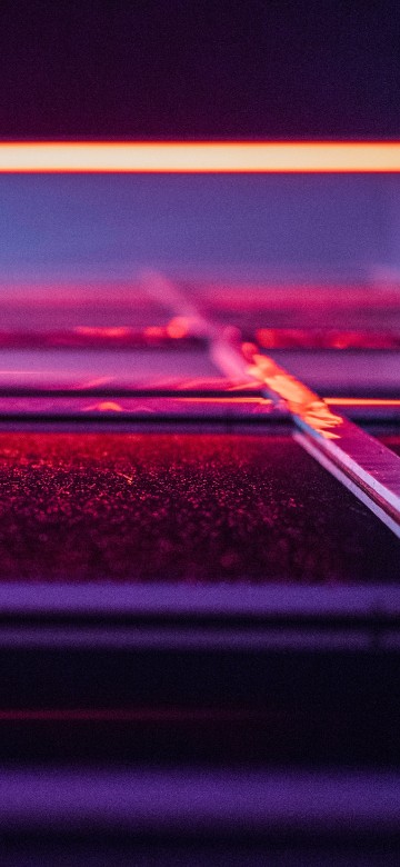 Image red and black light in dark room