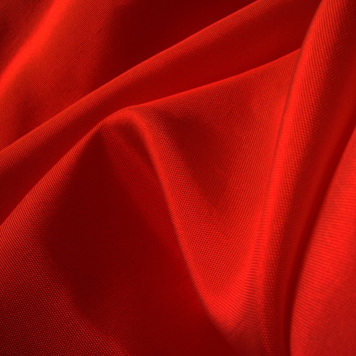 Image red textile in close up photography