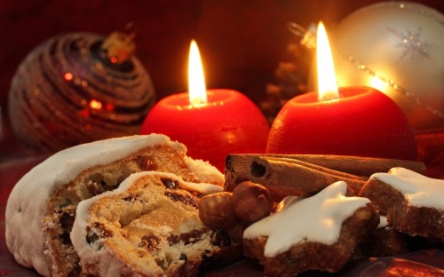 Image Christmas Day, dessert, lighting, candle, food