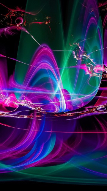 Image purple and blue light digital wallpaper