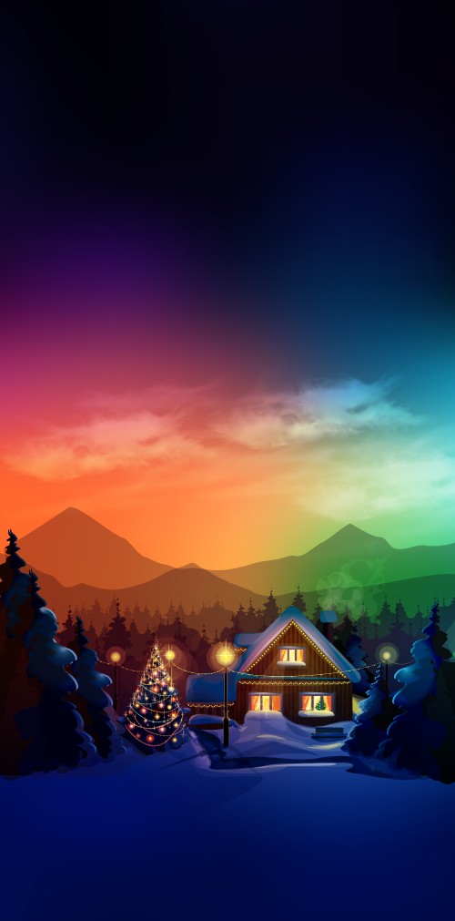 Image snow, mount scenery, night
