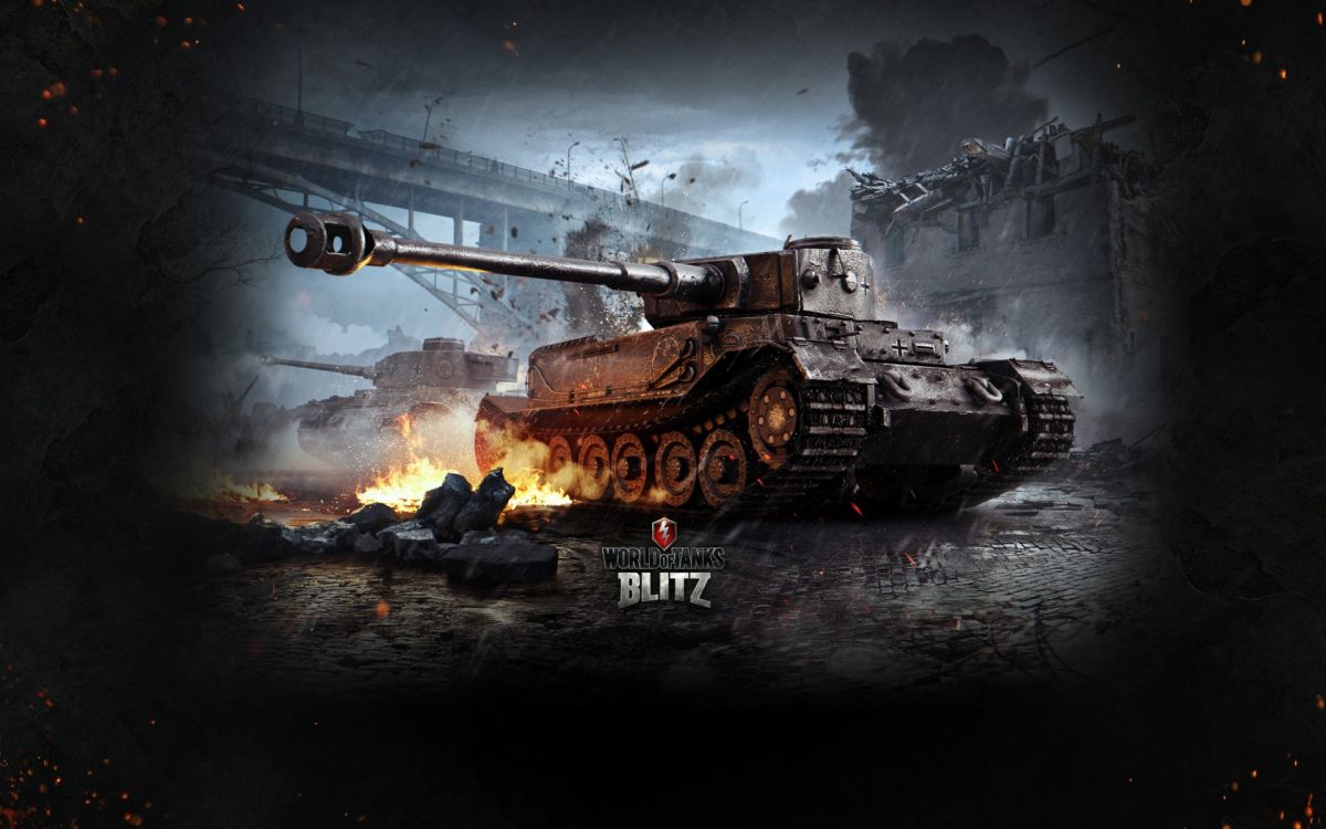 World of Tanks, World of Tanks Blitz, Tanque, el Tanque Pesado, Oscuridad. Wallpaper in 1920x1200 Resolution