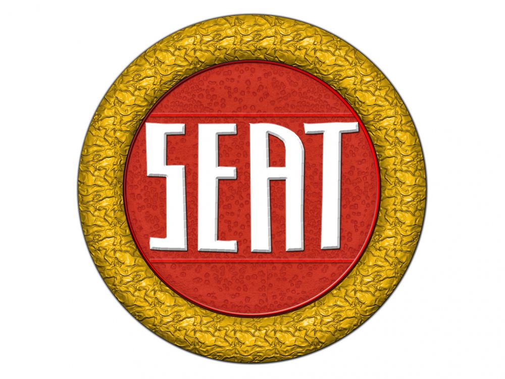 Seat, logo, emblem, trademark, circle